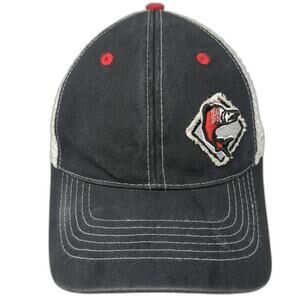 Vie Trucker Hat Black One Size Snapback Mesh Sockeye Brewing Salmon Fish Idaho